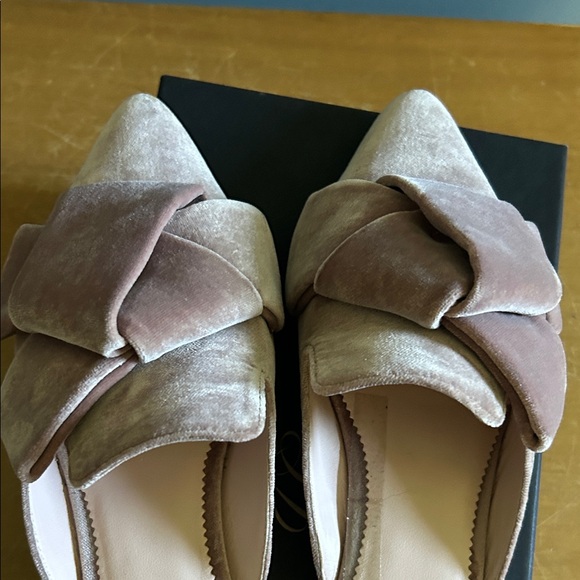 J. Crew Women's Velvet Bow Mules - Mauve - Picture 3 of 5